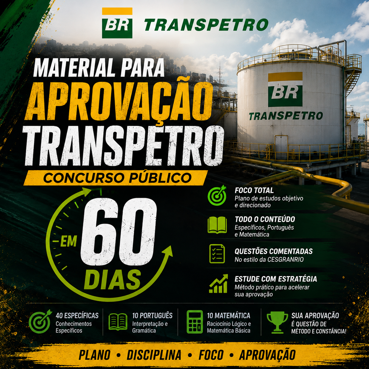 Material de preparação Transpetro em 60 dias